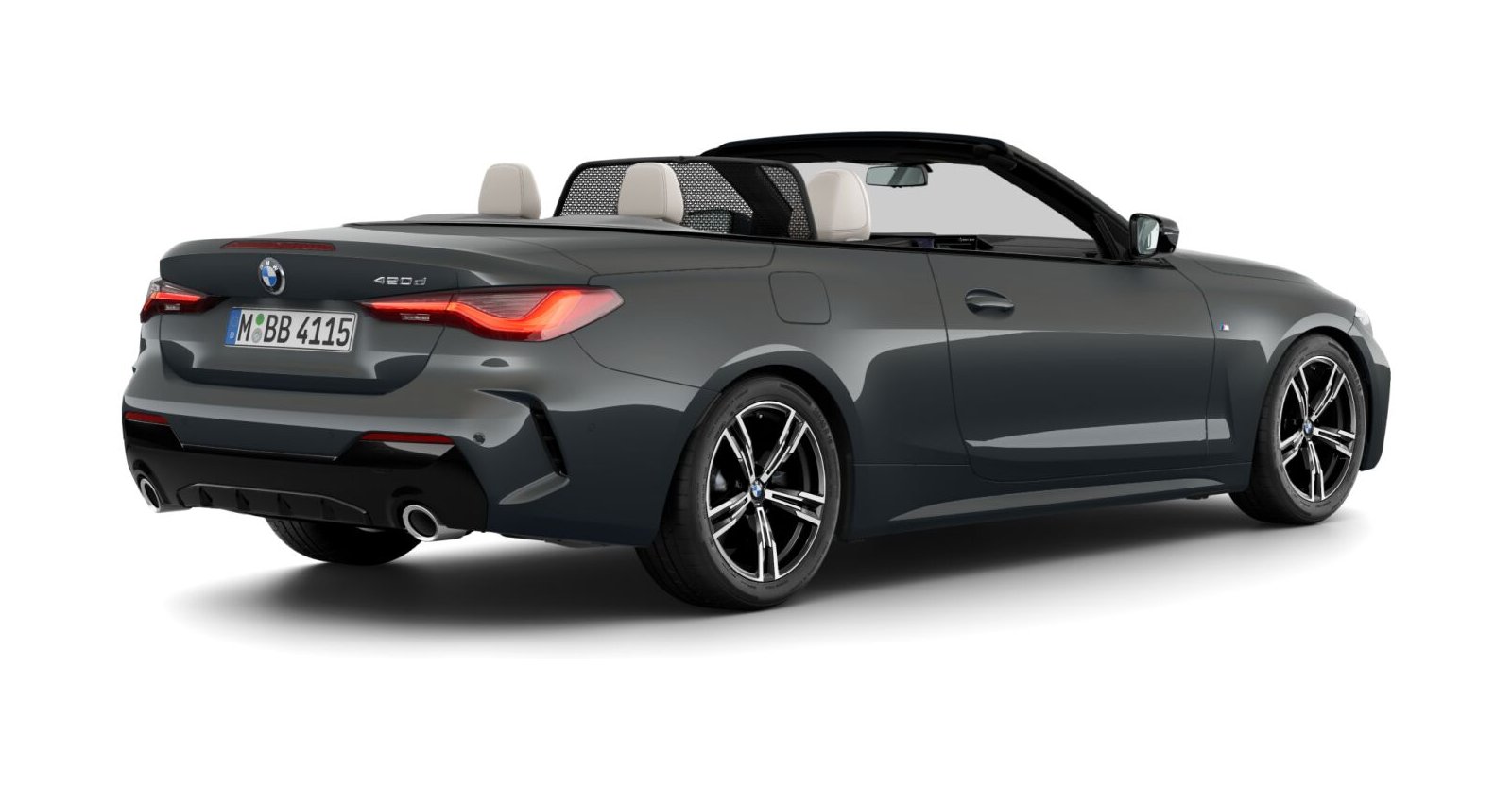 BMW BMW 4er in Grau von hinten