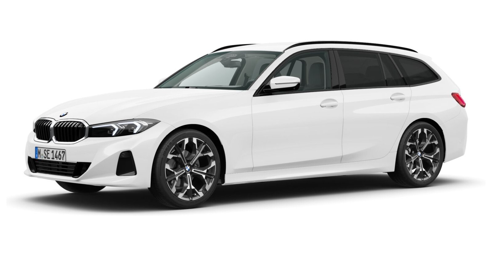 BMW BMW 3er in Weiß von vorne BMW BMW 3er in Weiß von vorne