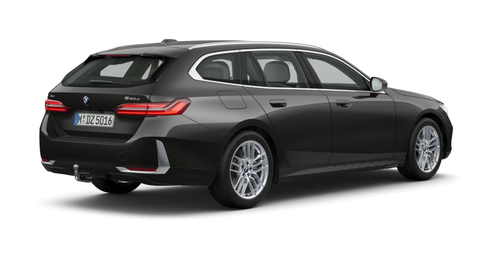 BMW BMW 5er in Grau von hinten