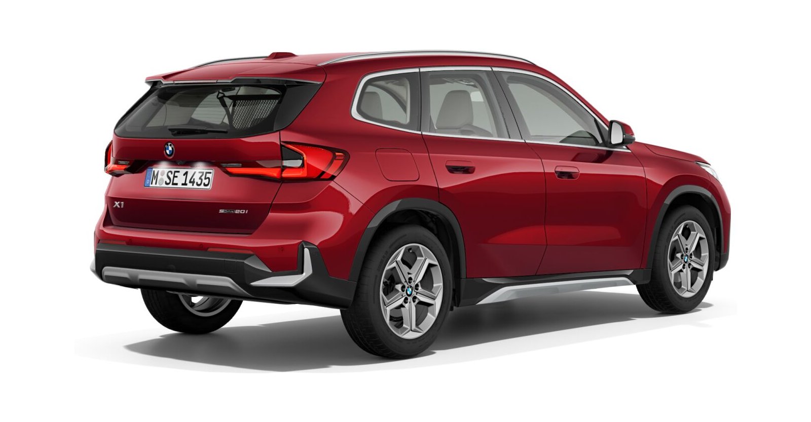 BMW BMW X in Rot von hinten