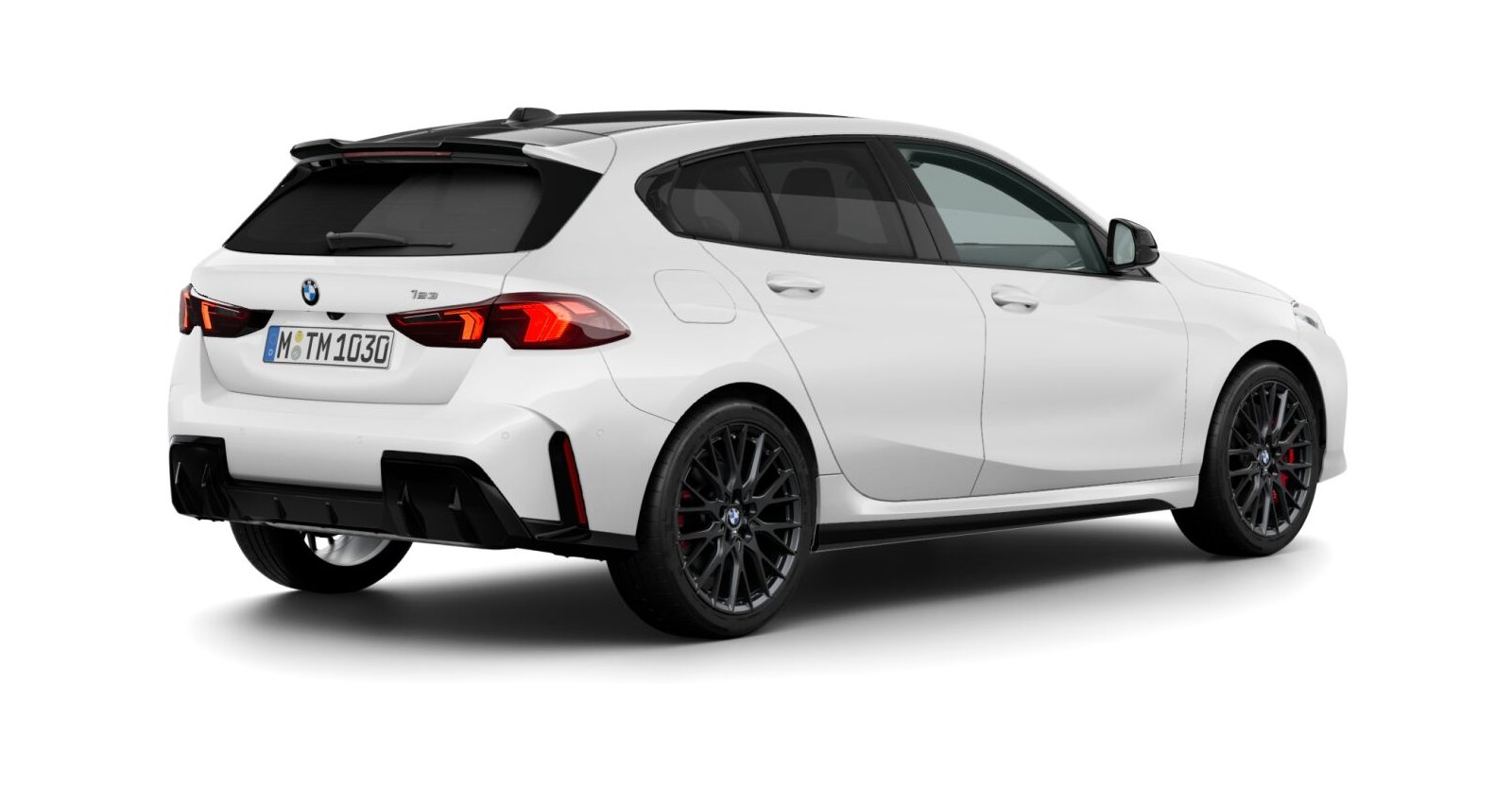 BMW BMW 1er in Weiß von hinten
