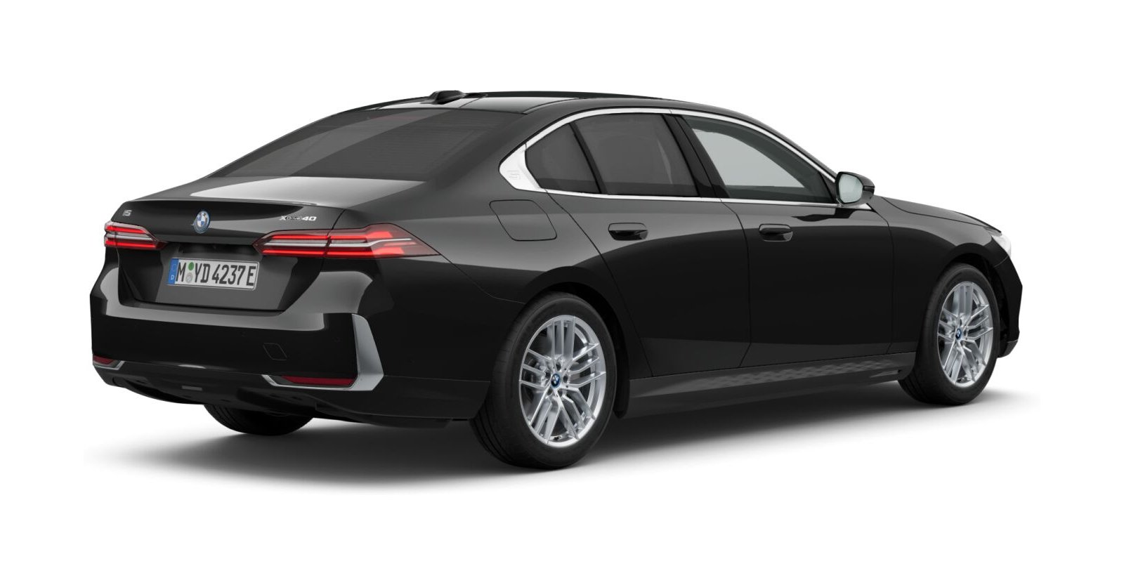 BMW BMW I in Schwarz von hinten BMW BMW I in Schwarz von hinten