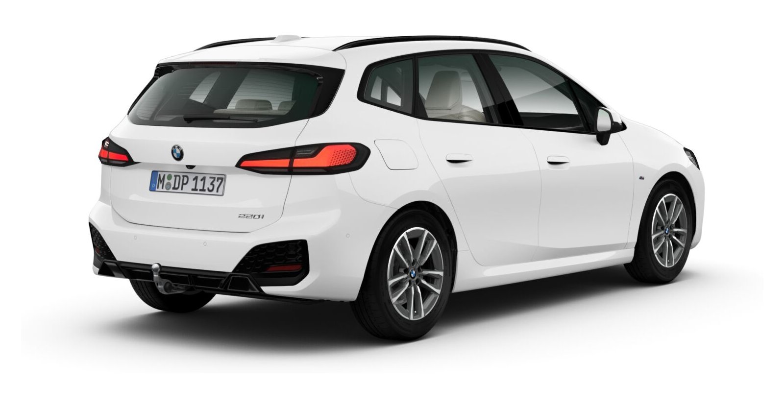 BMW BMW 2er in Weiß von hinten BMW BMW 2er in Weiß von hinten