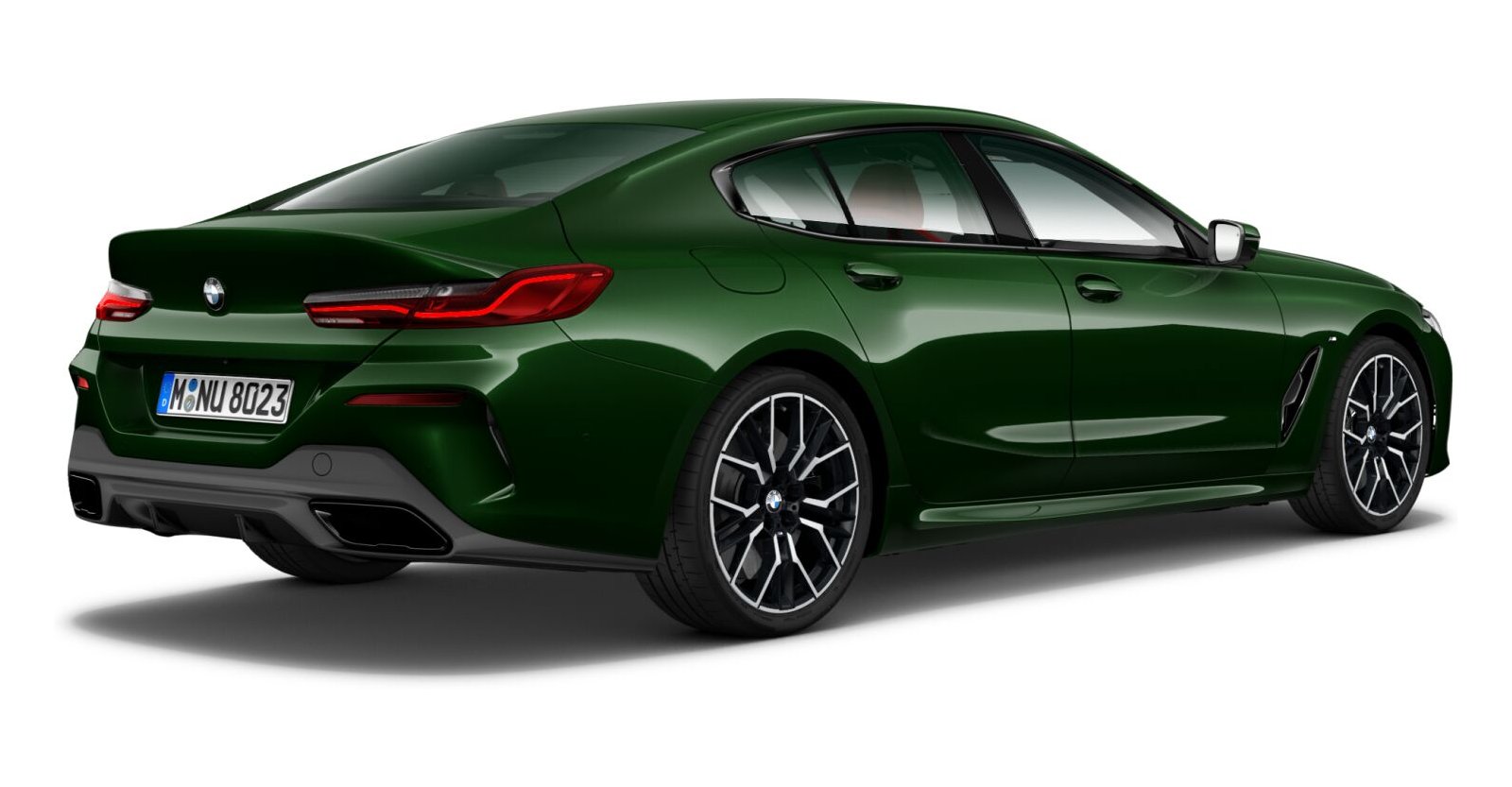 BMW BMW 8er in Grün von hinten BMW BMW 8er in Grün von hinten