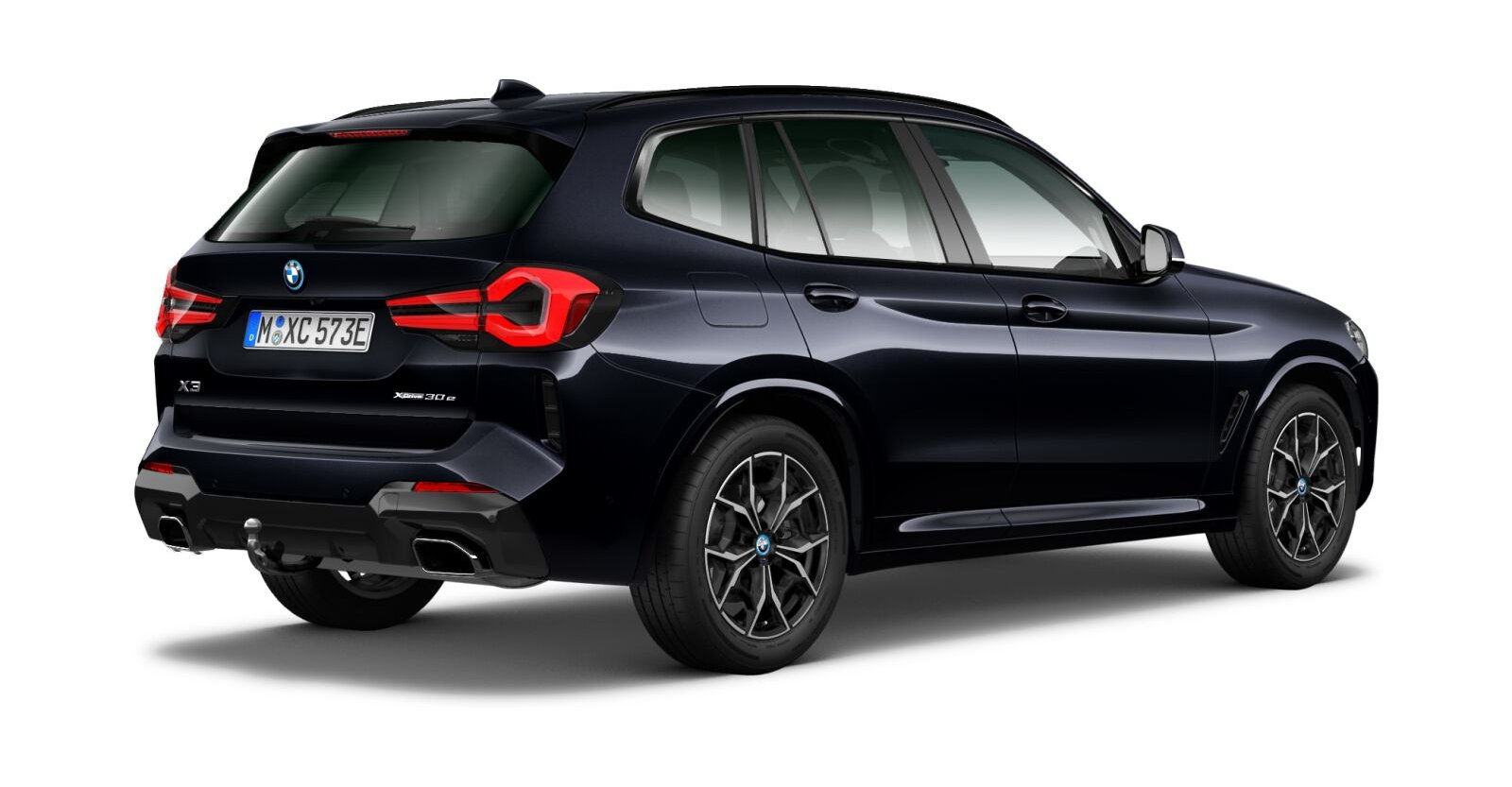 BMW BMW X in Schwarz von hinten BMW BMW X in Schwarz von hinten