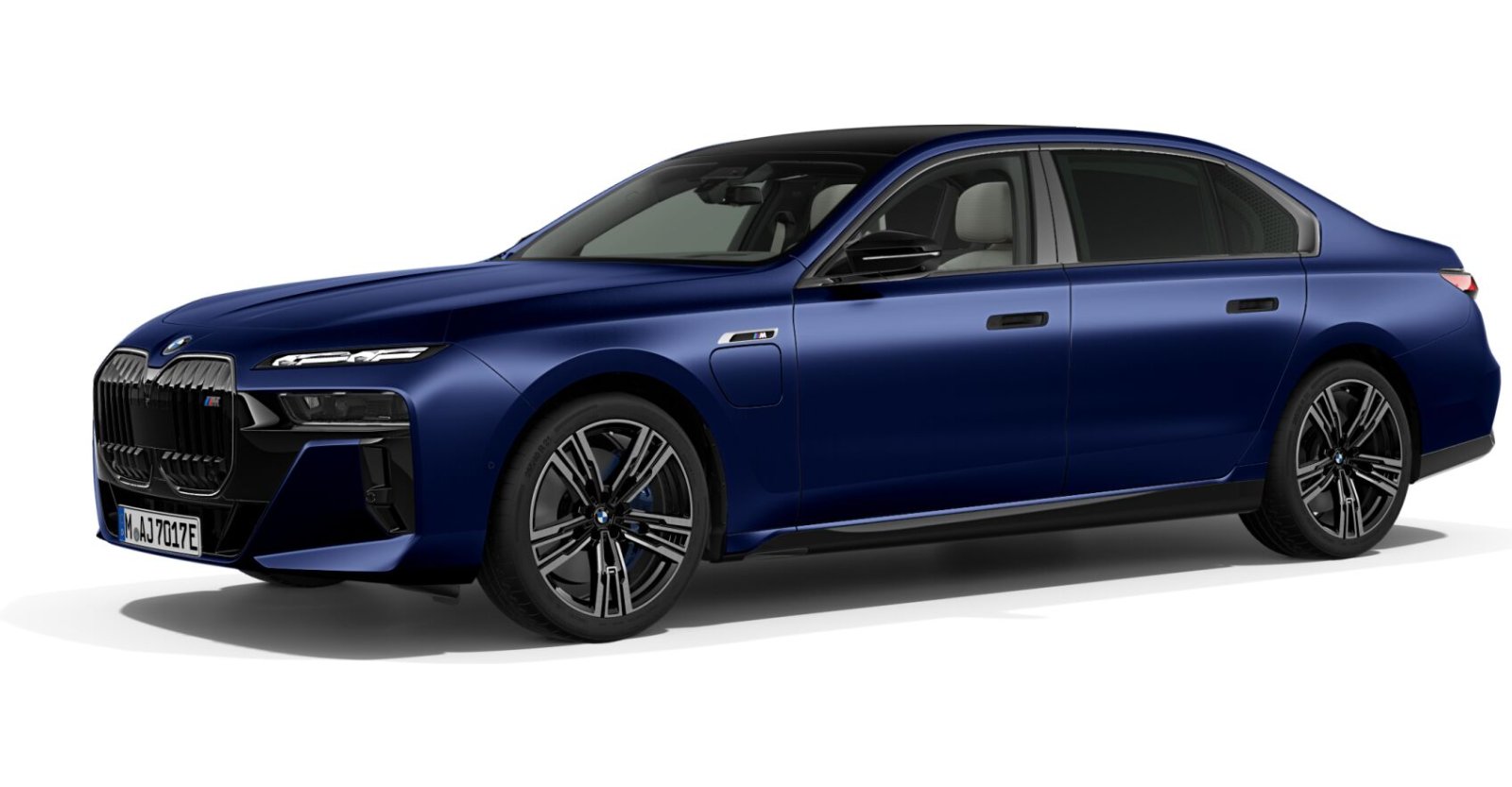 BMW BMW 7er in Blau von vorne BMW BMW 7er in Blau von vorne