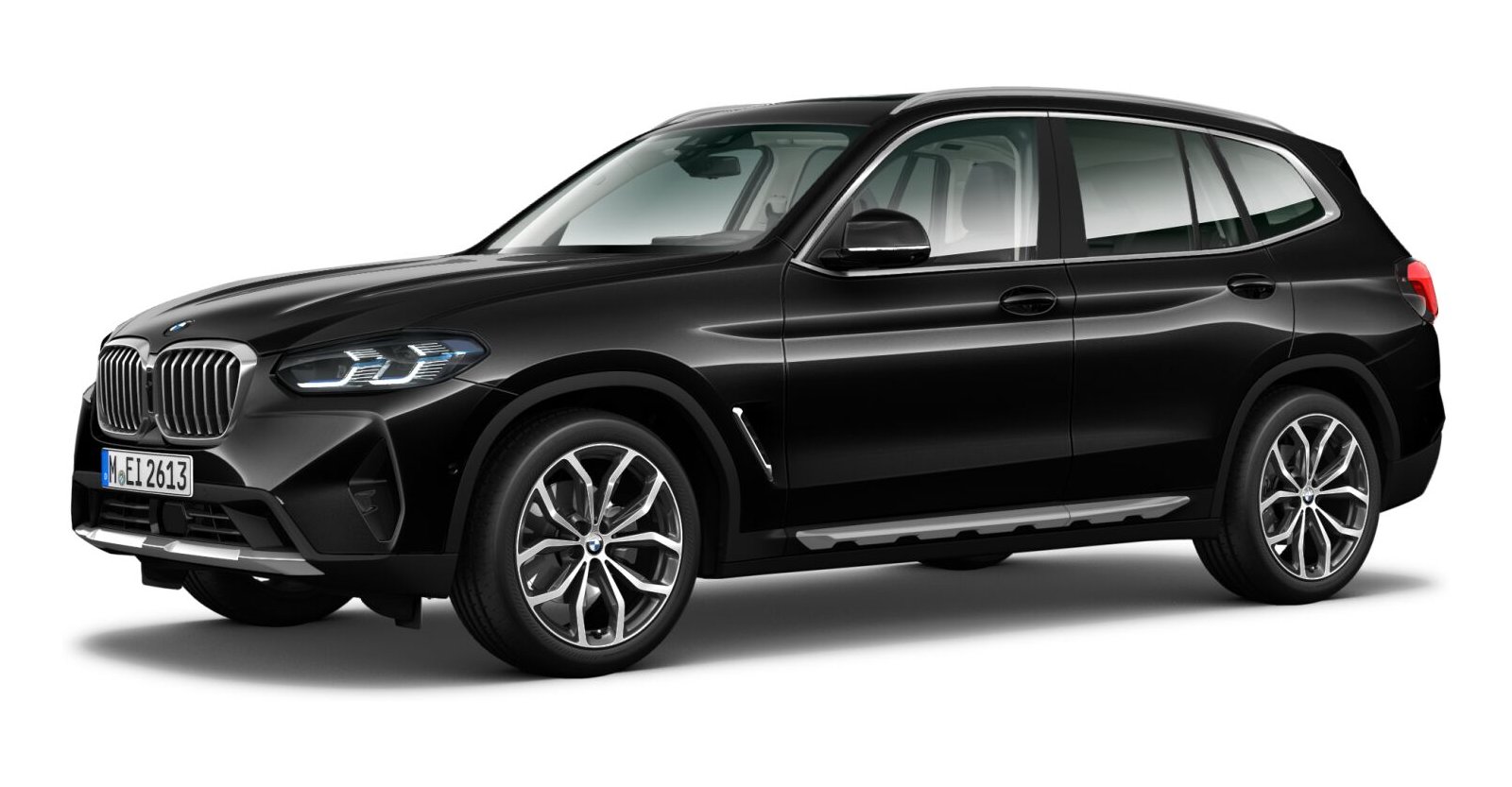 BMW X3 xDrive 30d in Schwarz von vorne BMW X3 xDrive 30d in Schwarz von vorne