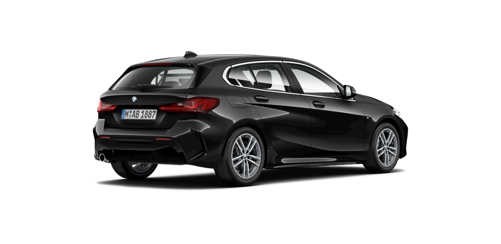 BMW BMW 1er in Schwarz von hinten BMW BMW 1er in Schwarz von hinten