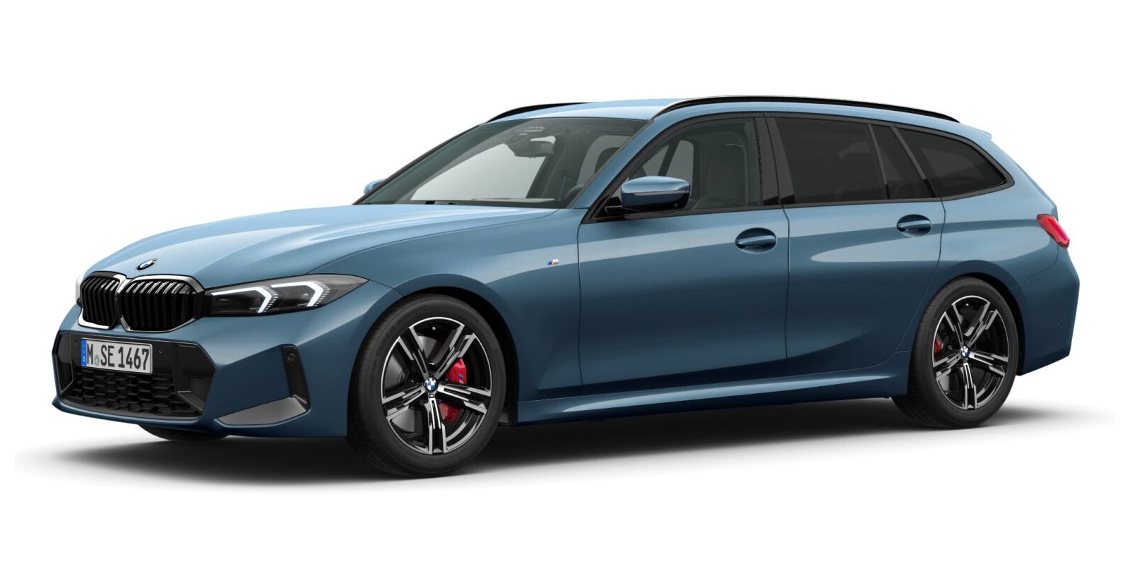 BMW BMW 3er in Blau von vorne BMW BMW 3er in Blau von vorne