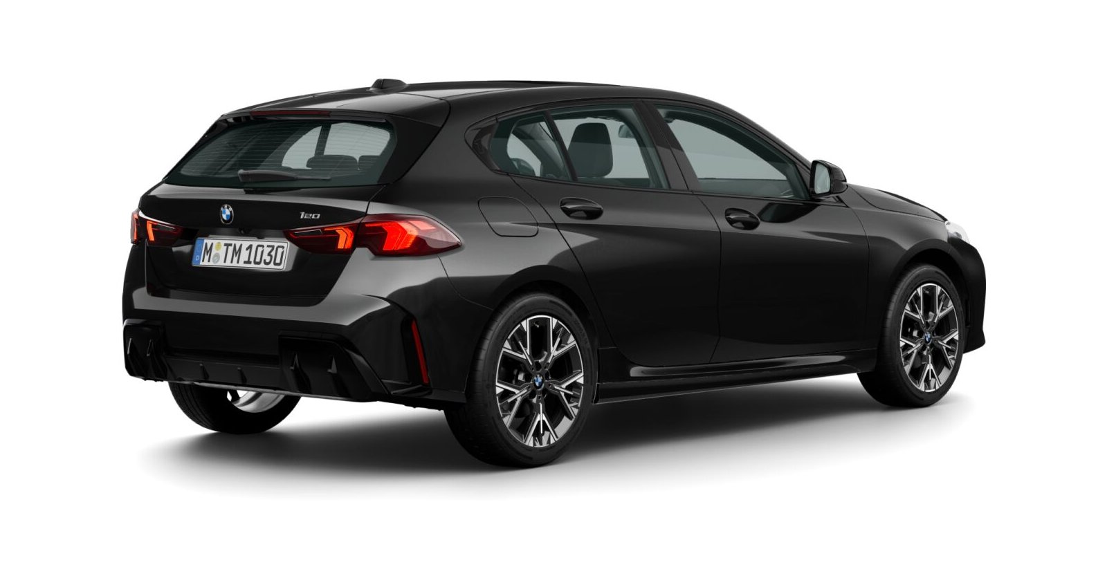 BMW BMW 1er in Schwarz von hinten BMW BMW 1er in Schwarz von hinten