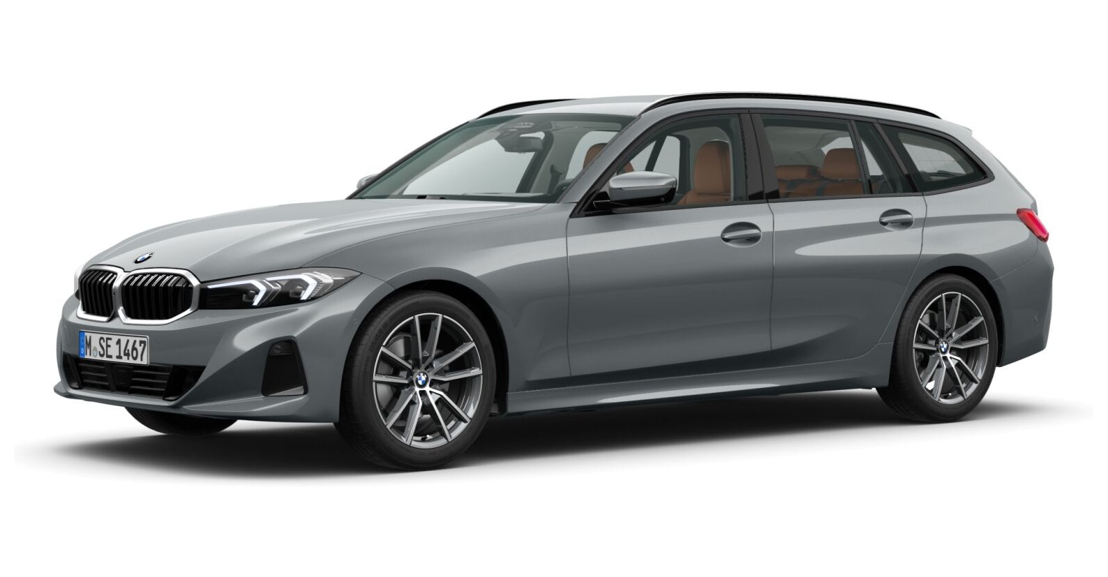 BMW BMW 3er in Grau von vorne BMW BMW 3er in Grau von vorne