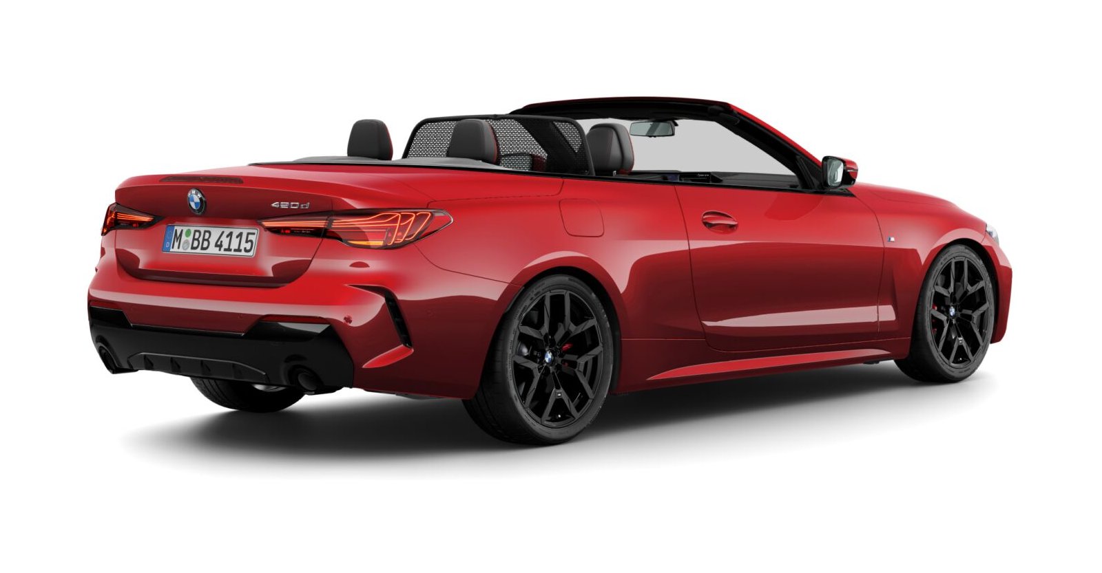 BMW BMW 4er in Rot von hinten