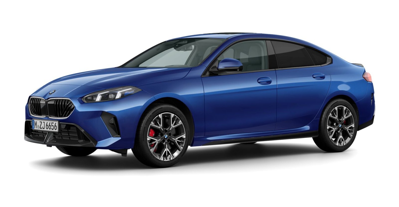 BMW 220 Gran Coupe in Blau von vorne