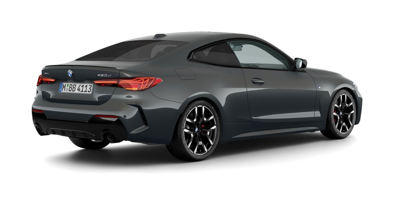 BMW BMW 4er in Grau von hinten BMW BMW 4er in Grau von hinten