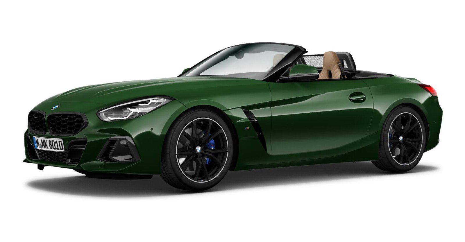 BMW Z4 M40i in Grün von vorne