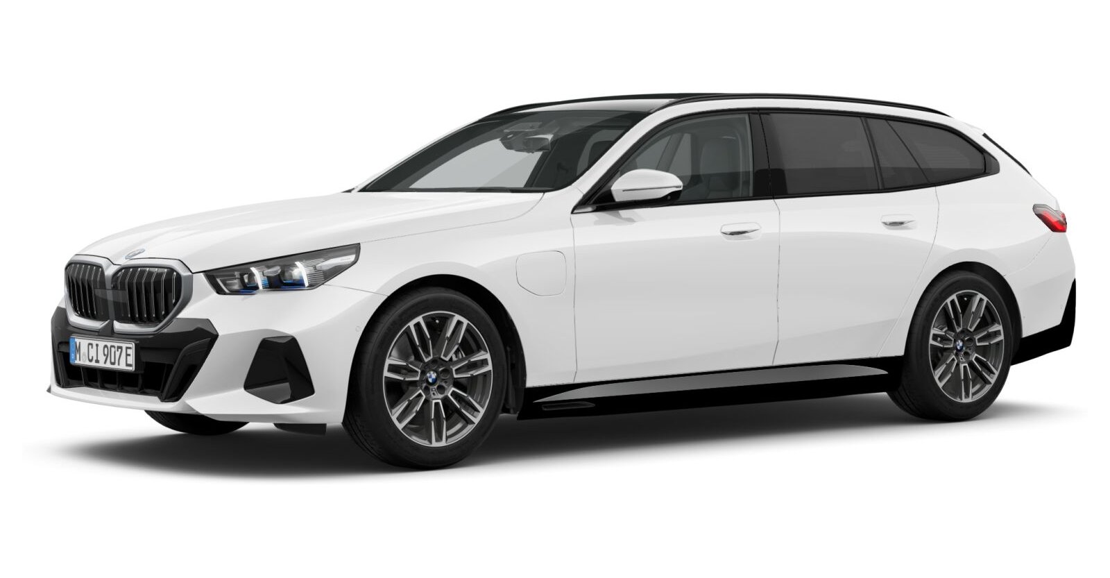 BMW BMW 5er in Weiß von vorne