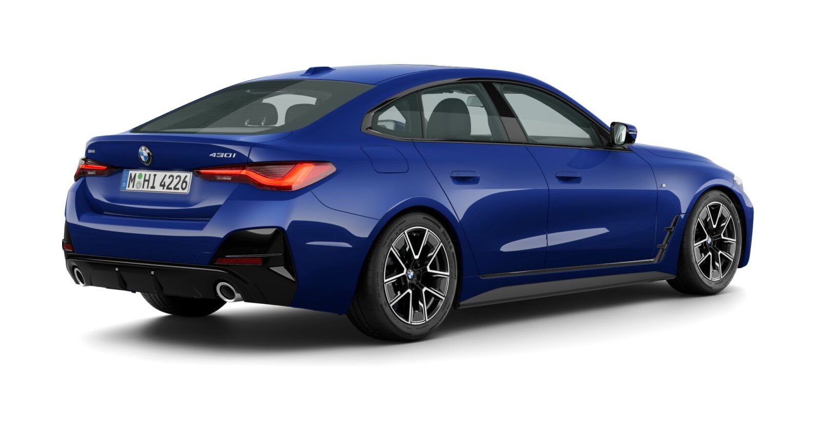 BMW BMW 4er in Blau von hinten BMW BMW 4er in Blau von hinten