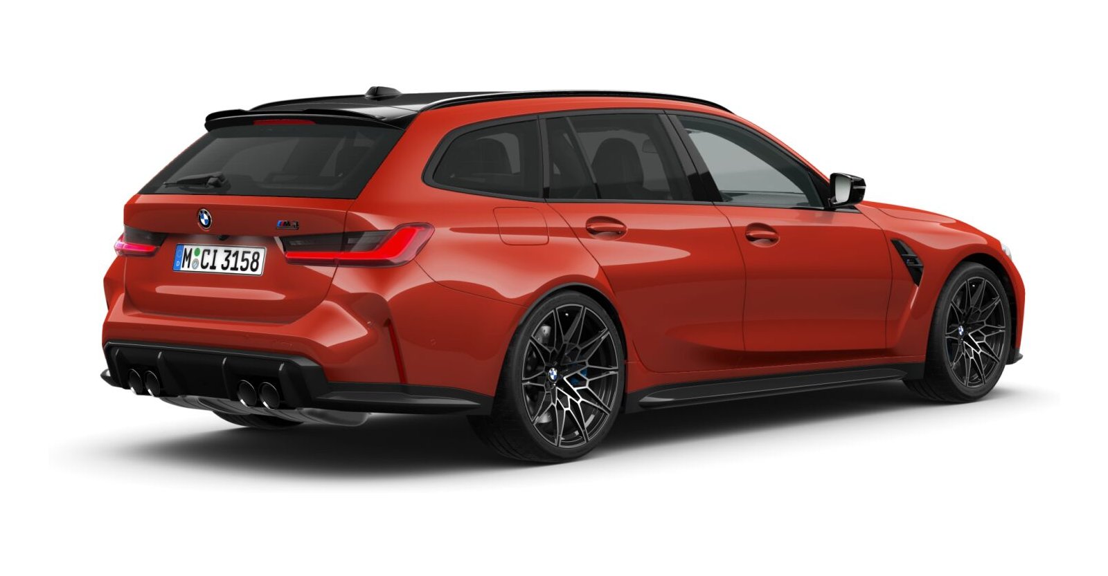 BMW BMW M in Rot von hinten BMW BMW M in Rot von hinten