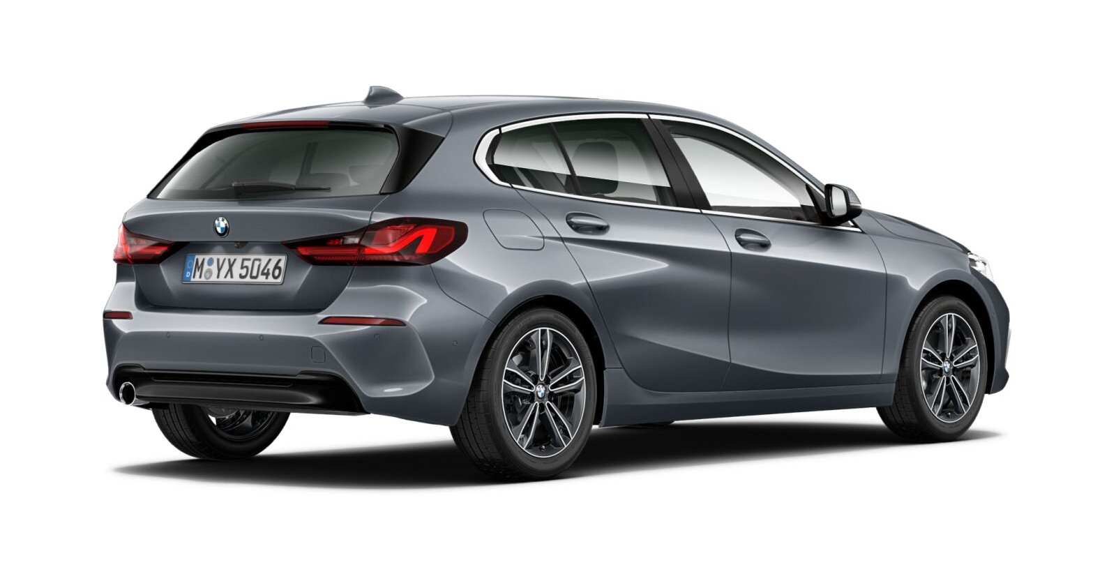 BMW BMW 1er in Grau von hinten