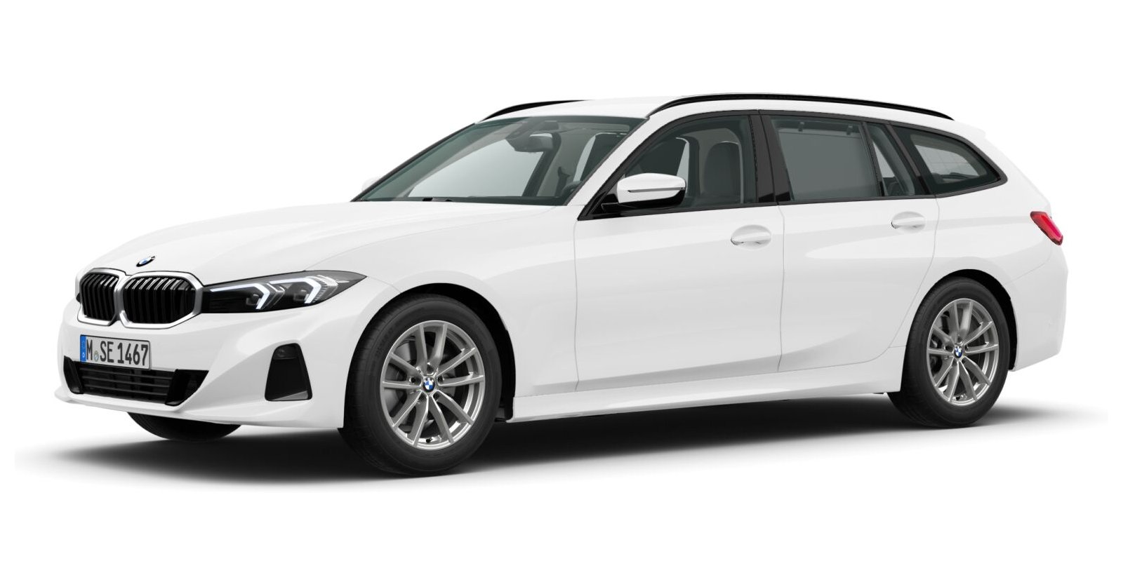 BMW BMW 3er in Weiß von vorne