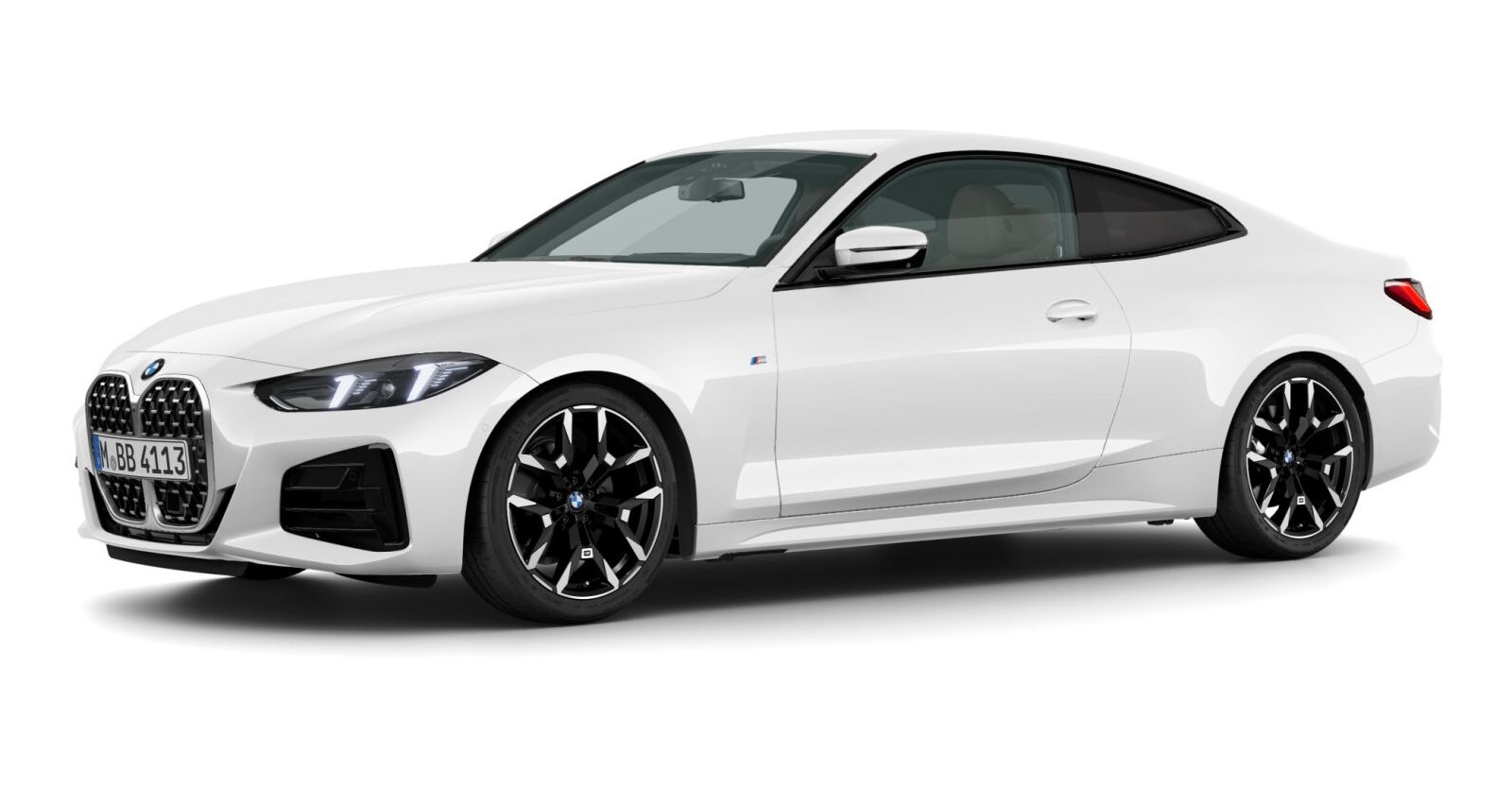 BMW BMW 4er in Weiß von vorne BMW BMW 4er in Weiß von vorne
