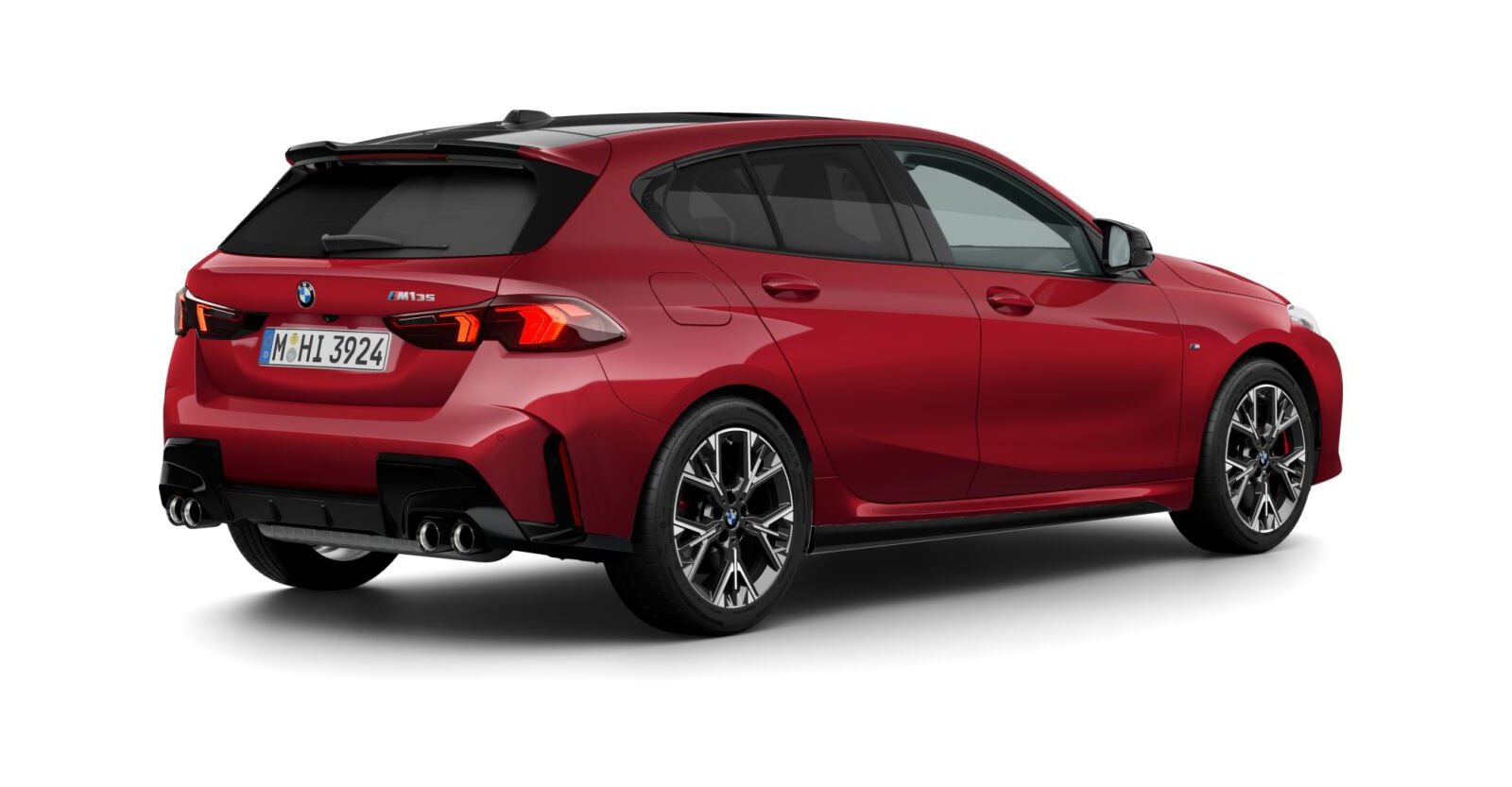 BMW BMW 1er in Rot von hinten
