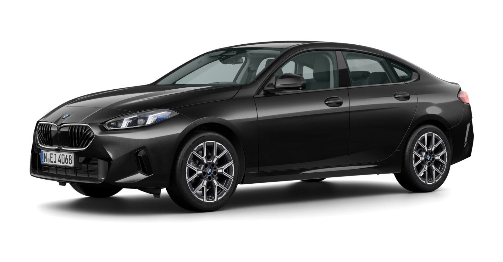 BMW 220 Gran Coupe in Schwarz von vorne