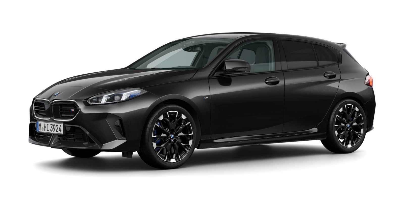 BMW BMW 1er in Schwarz von vorne