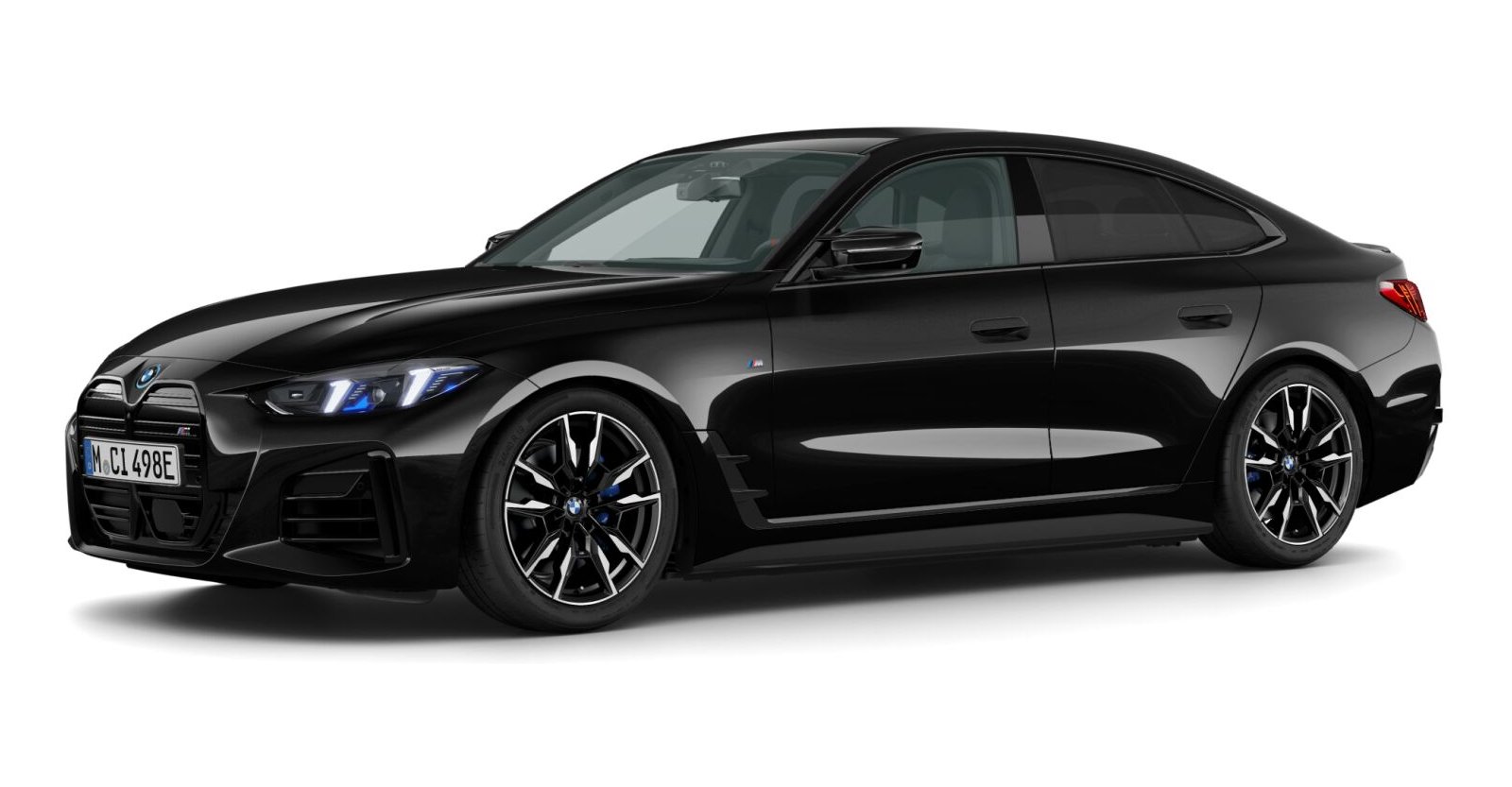 BMW BMW I in Schwarz von vorne