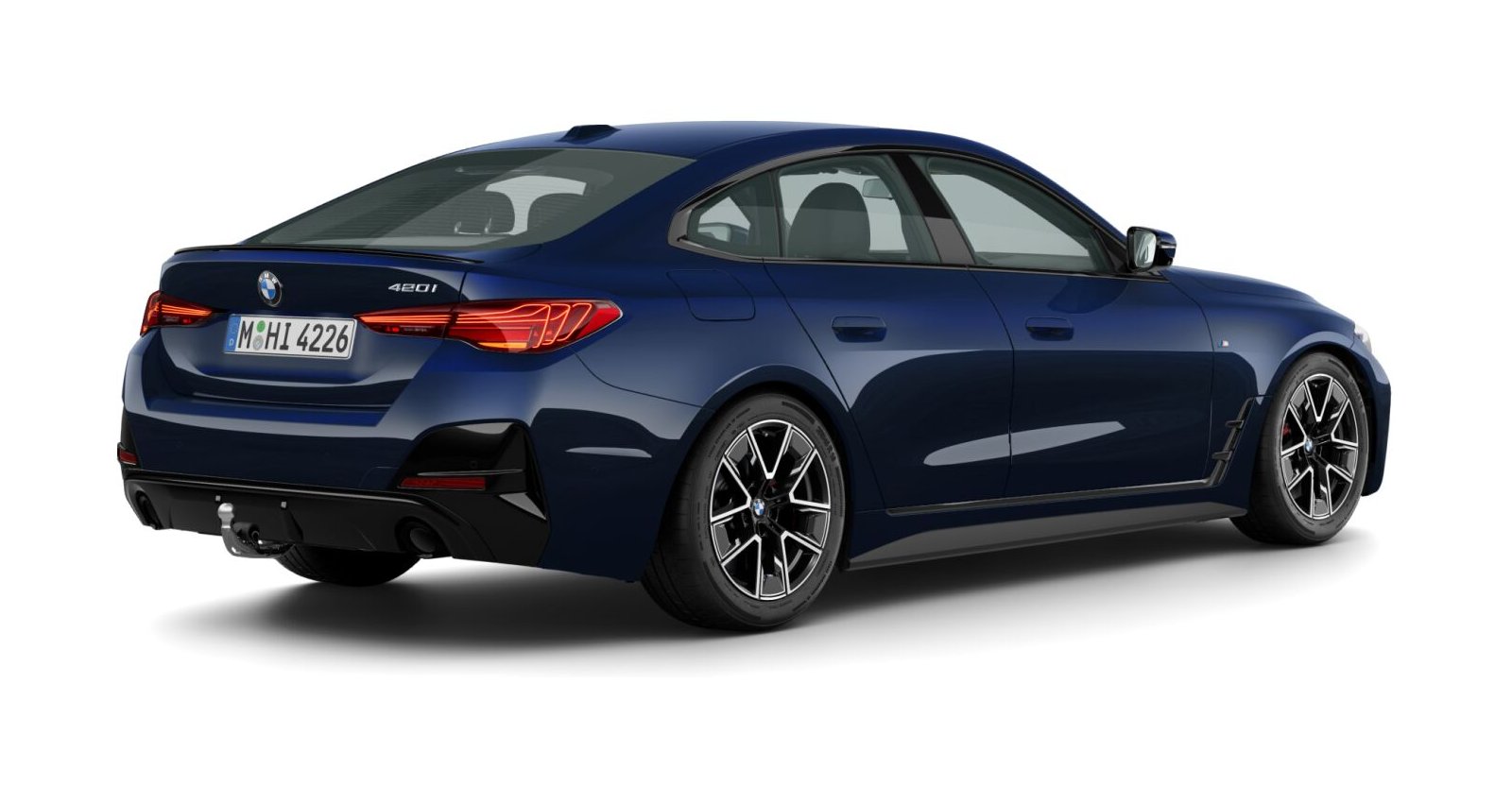 BMW BMW 4er in Blau von hinten BMW BMW 4er in Blau von hinten