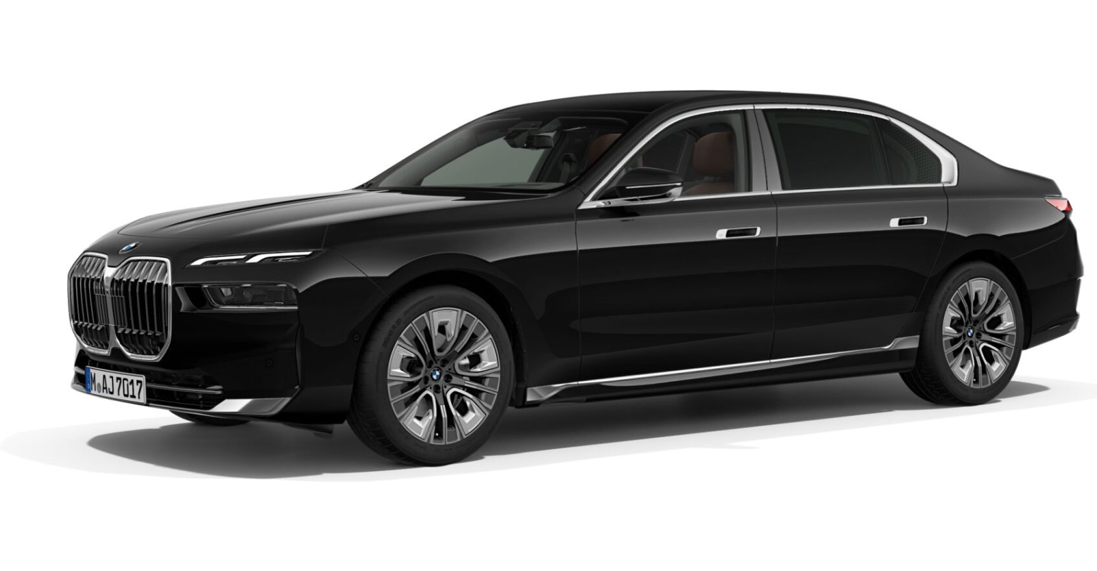BMW BMW 7er in Schwarz von vorne BMW BMW 7er in Schwarz von vorne