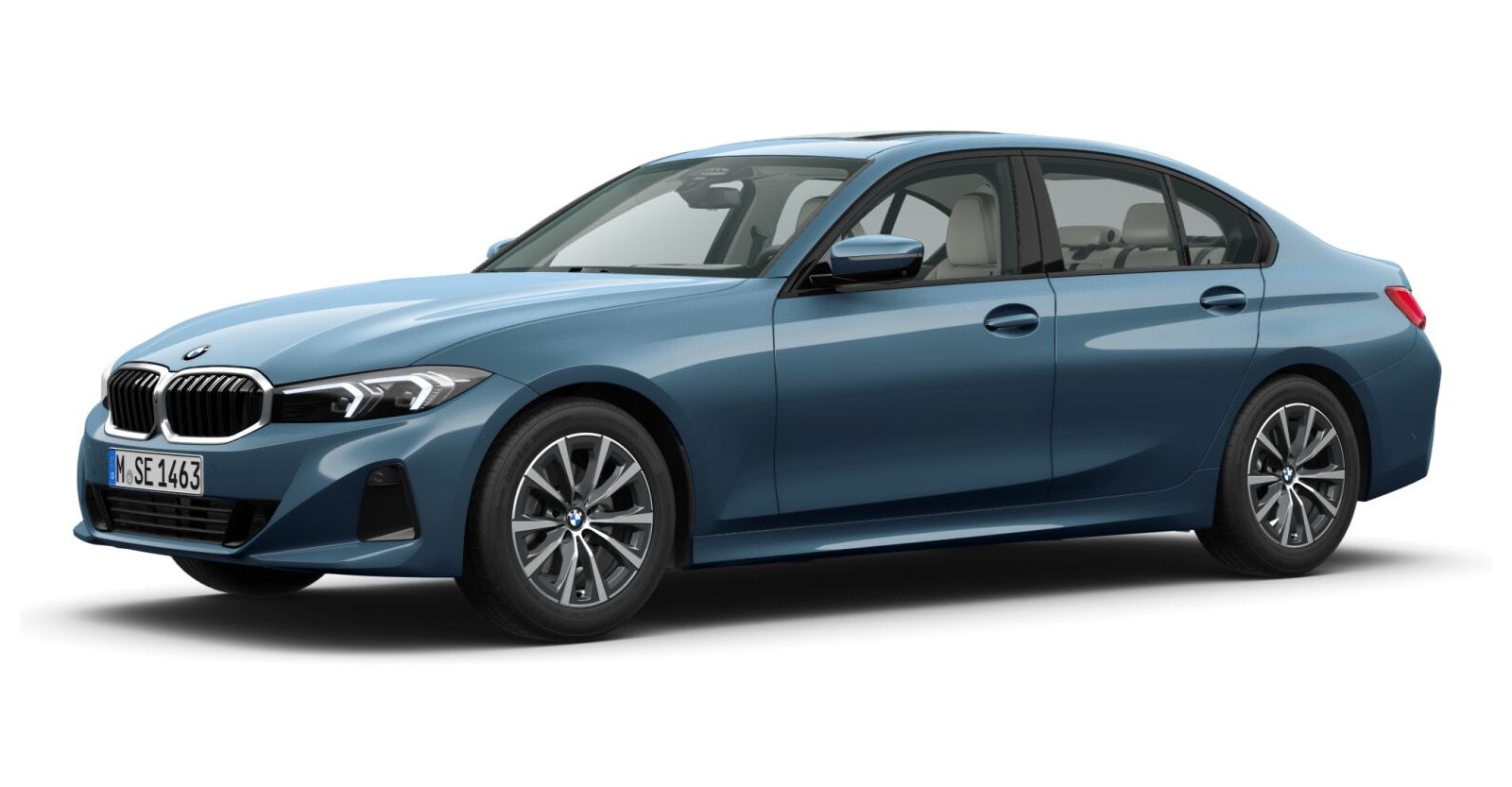 BMW BMW 3er in Blau von vorne