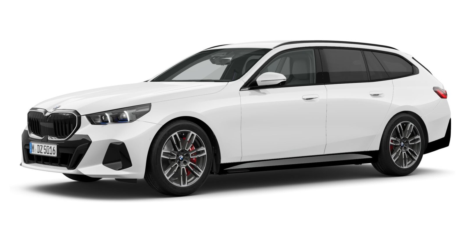 BMW BMW 5er in Weiß von vorne