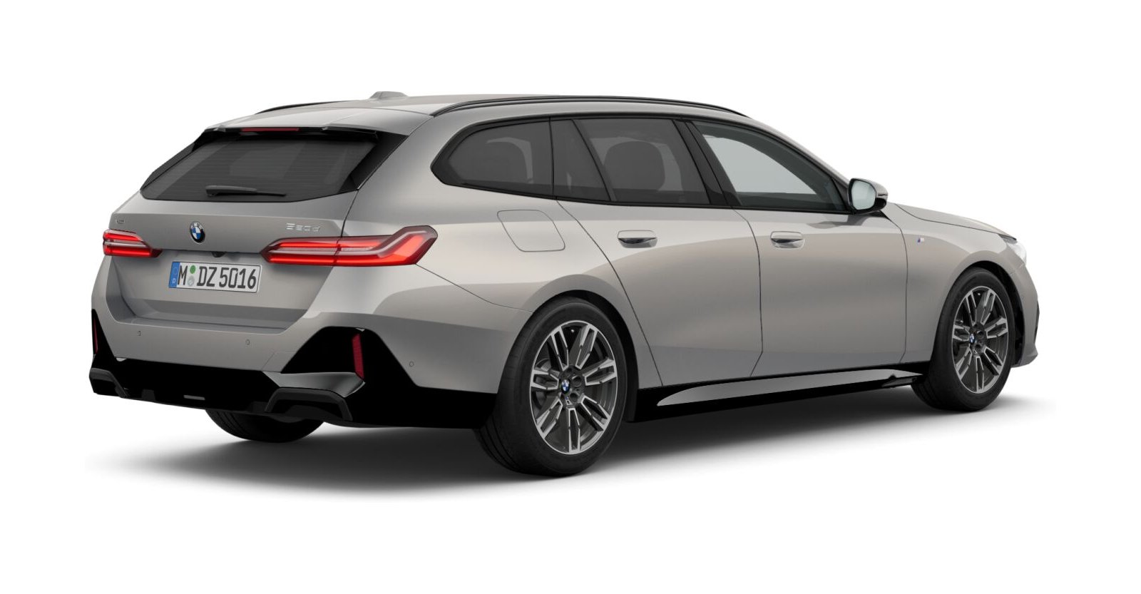 BMW BMW 5er in Grau von hinten