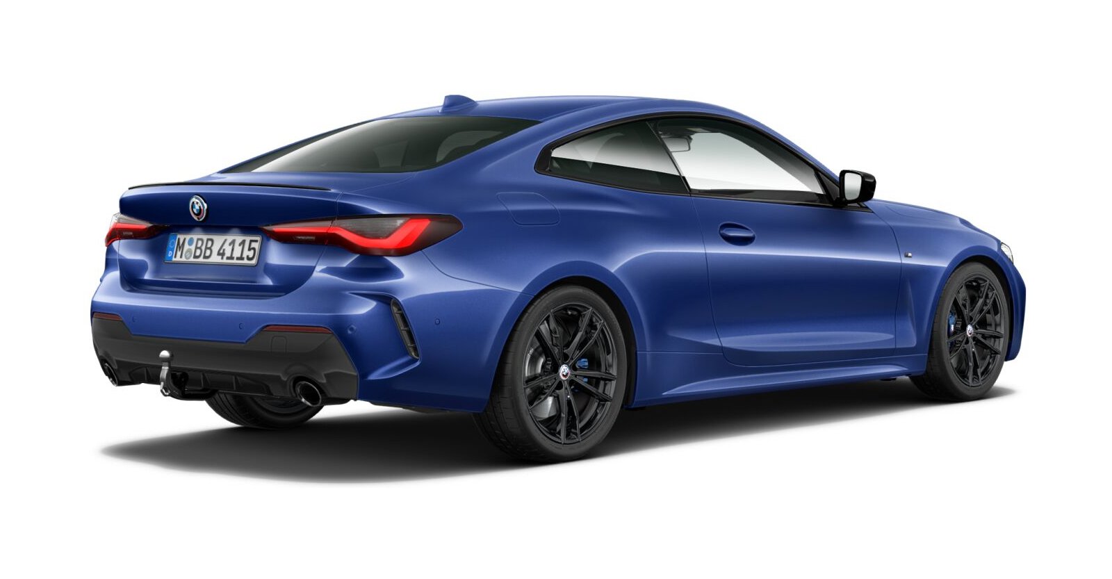 BMW BMW 4er in Blau von hinten BMW BMW 4er in Blau von hinten