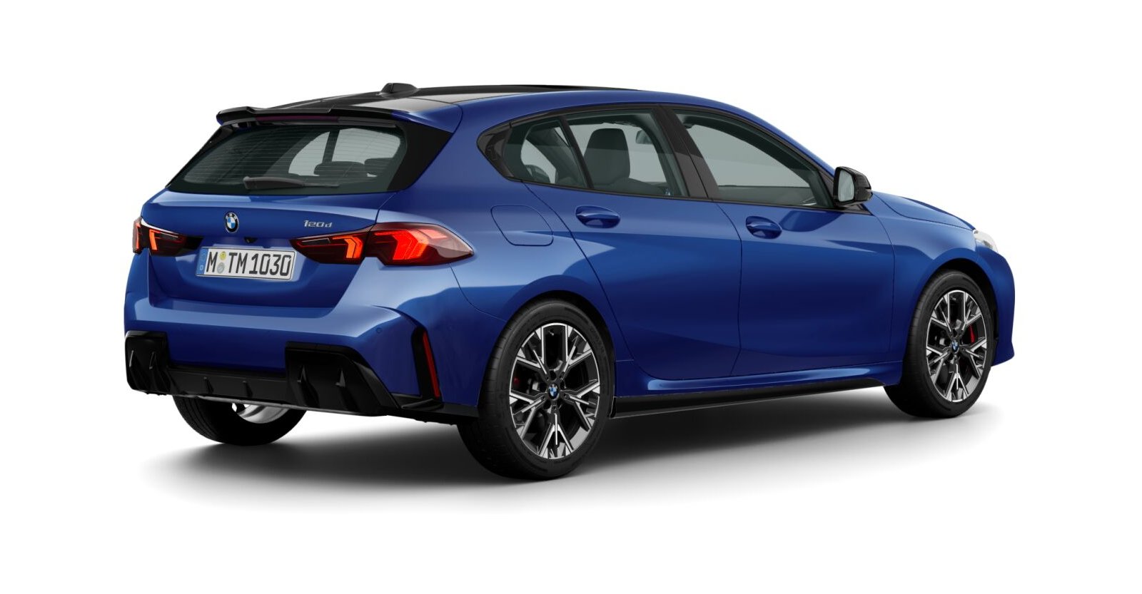 BMW BMW 1er in Blau von hinten