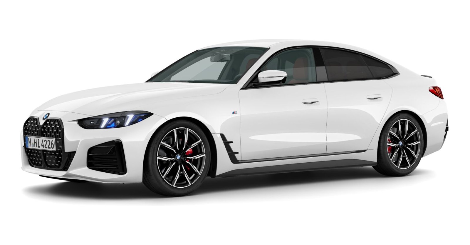BMW BMW 4er in Weiß von vorne BMW BMW 4er in Weiß von vorne