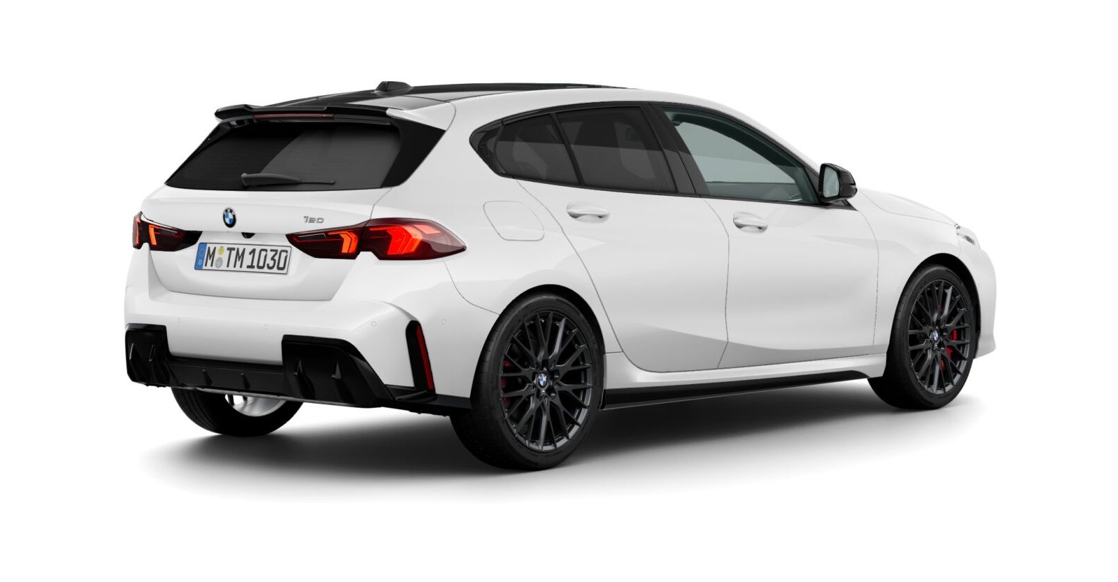 BMW BMW 1er in Weiß von hinten