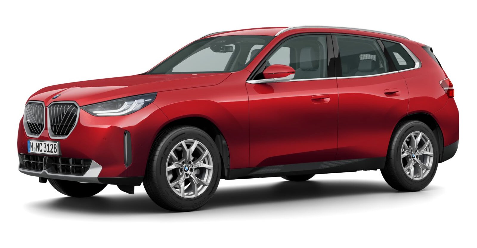 BMW X3 20d xDrive in Rot von vorne BMW X3 20d xDrive in Rot von vorne