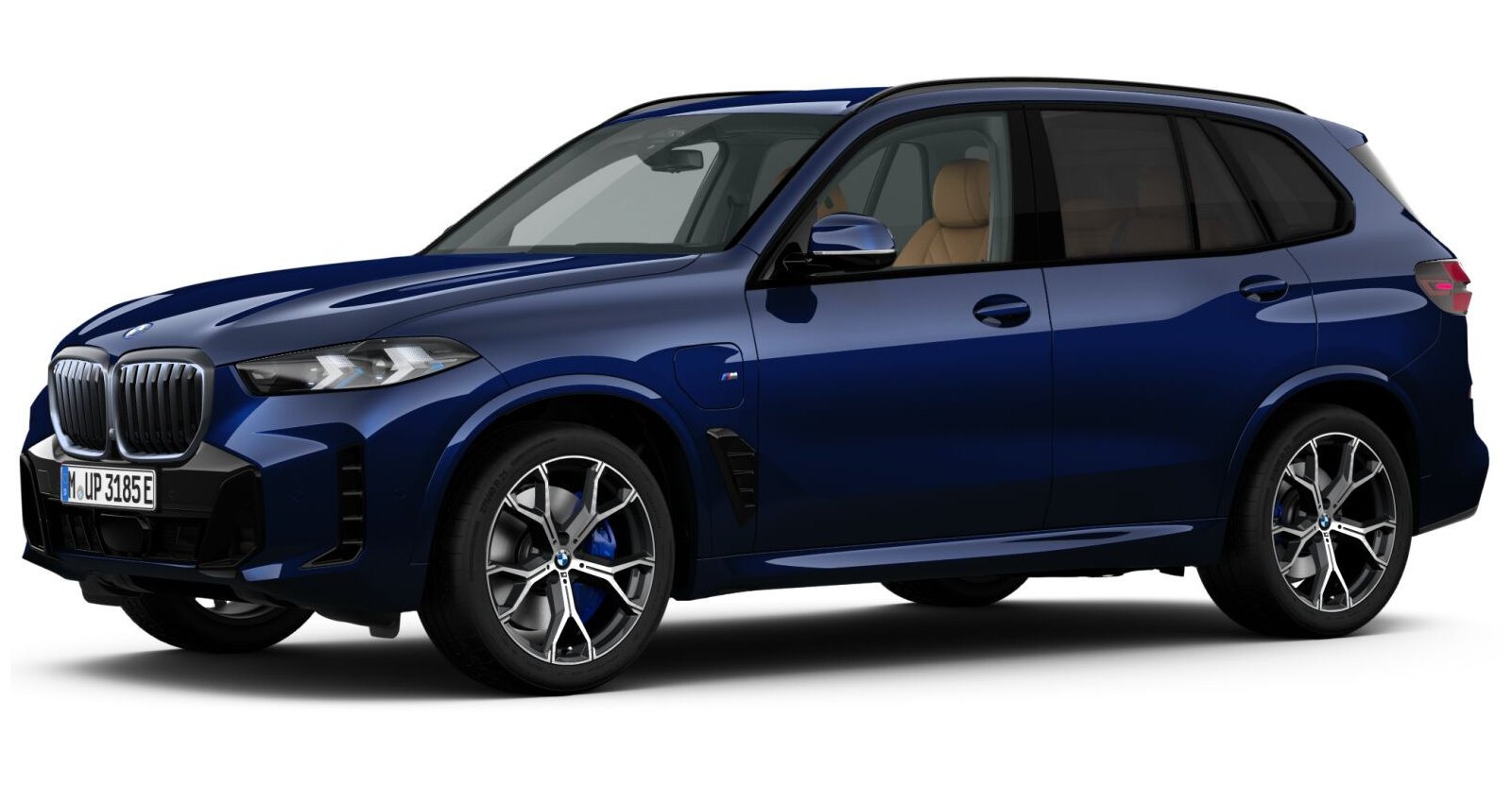 BMW X5 xDrive50e in Blau von vorne BMW X5 xDrive50e in Blau von vorne