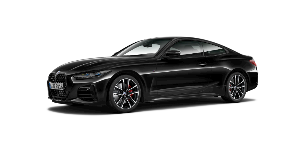 BMW M440i Coupé in Schwarz von vorne BMW M440i Coupé in Schwarz von vorne