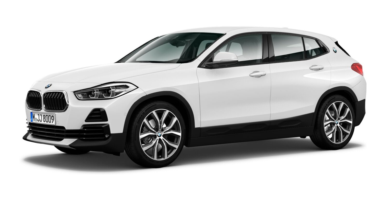 BMW X2 sDrive20d in Weiß von vorne BMW X2 sDrive20d in Weiß von vorne