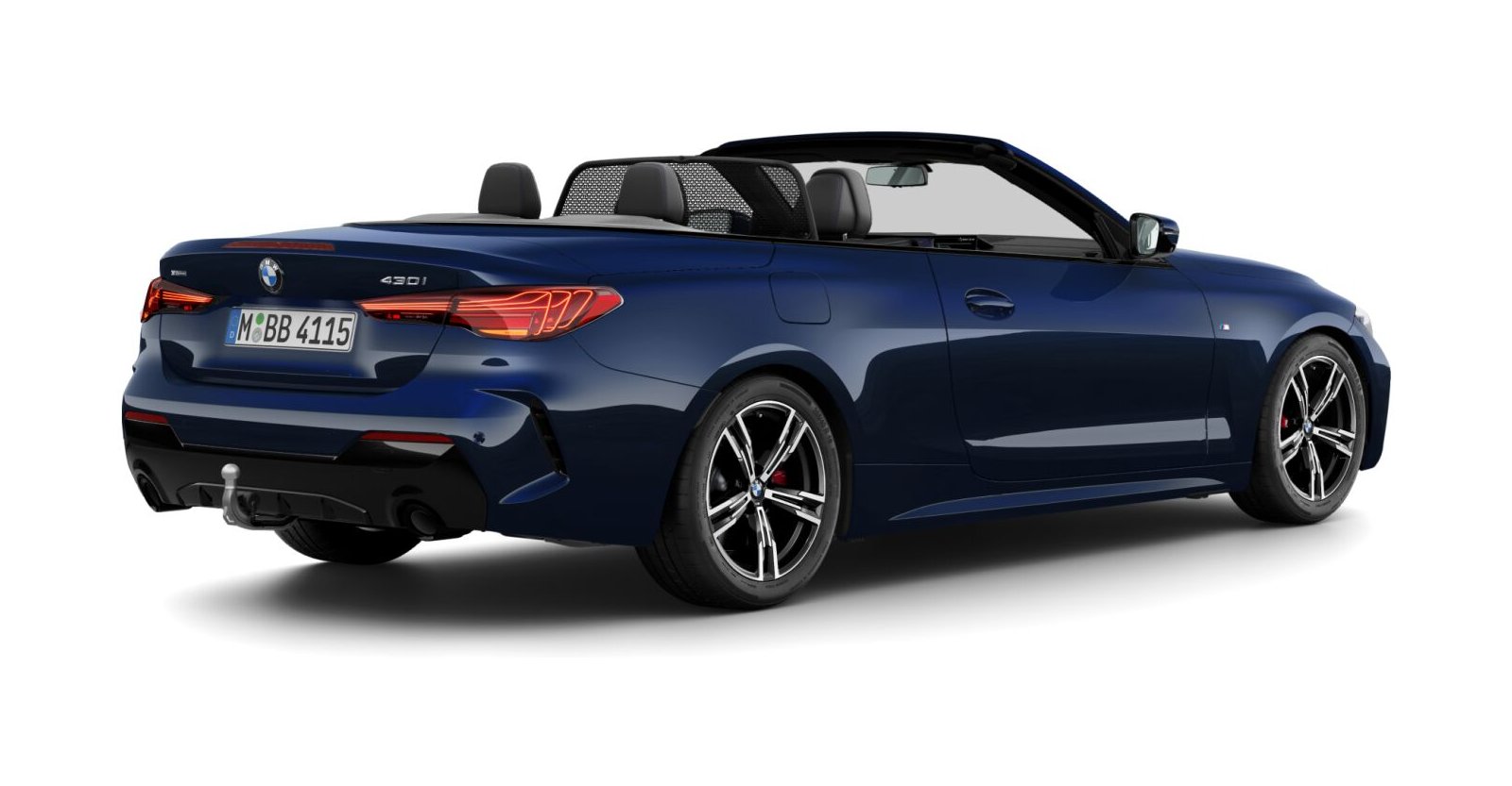 BMW BMW 4er in Blau von hinten