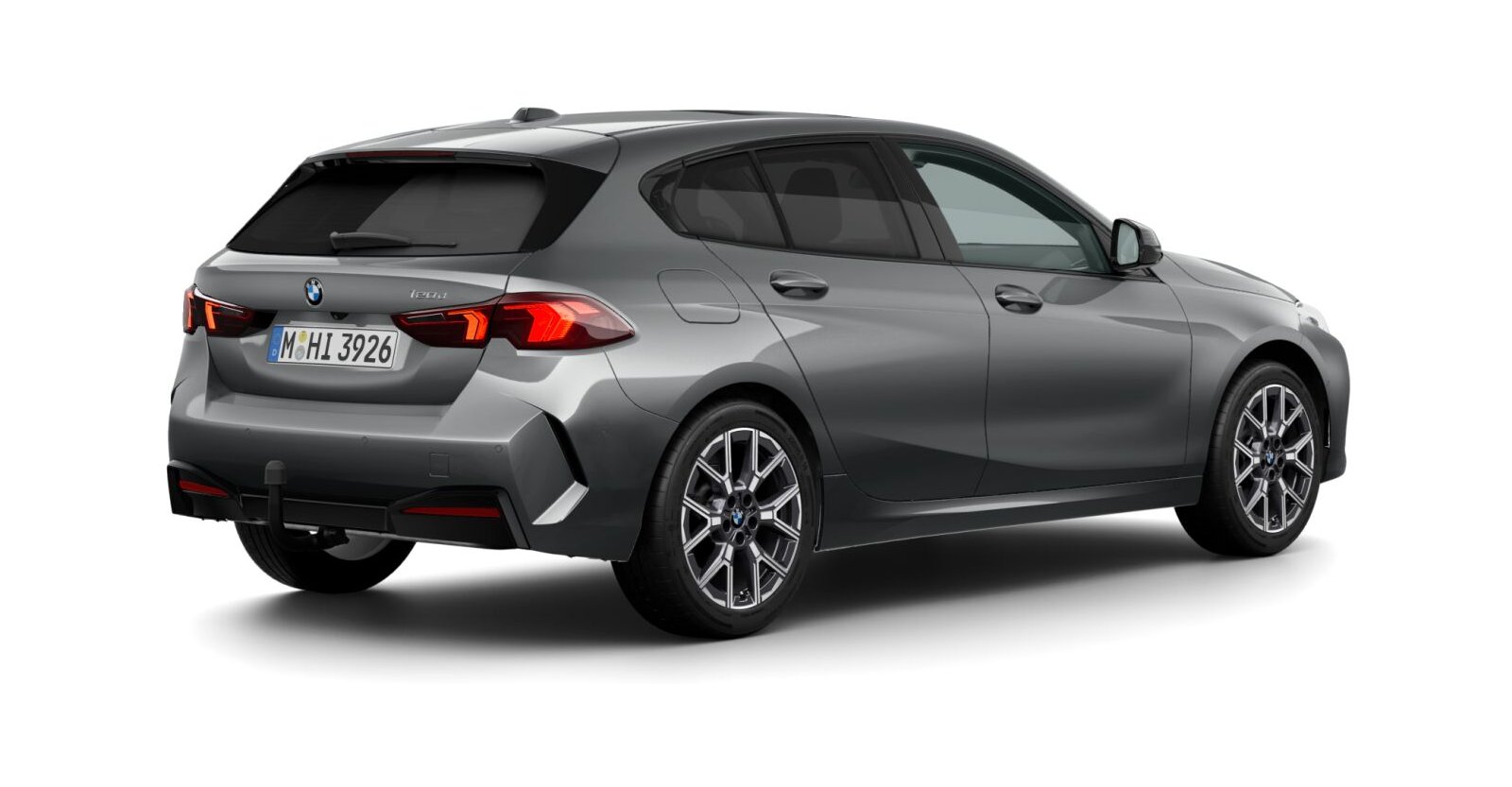 BMW BMW 1er in Grau von hinten BMW BMW 1er in Grau von hinten