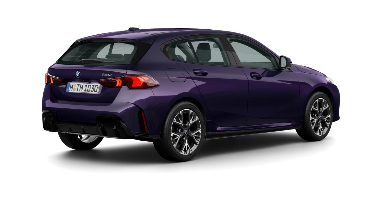 BMW BMW 1er in Blau von hinten