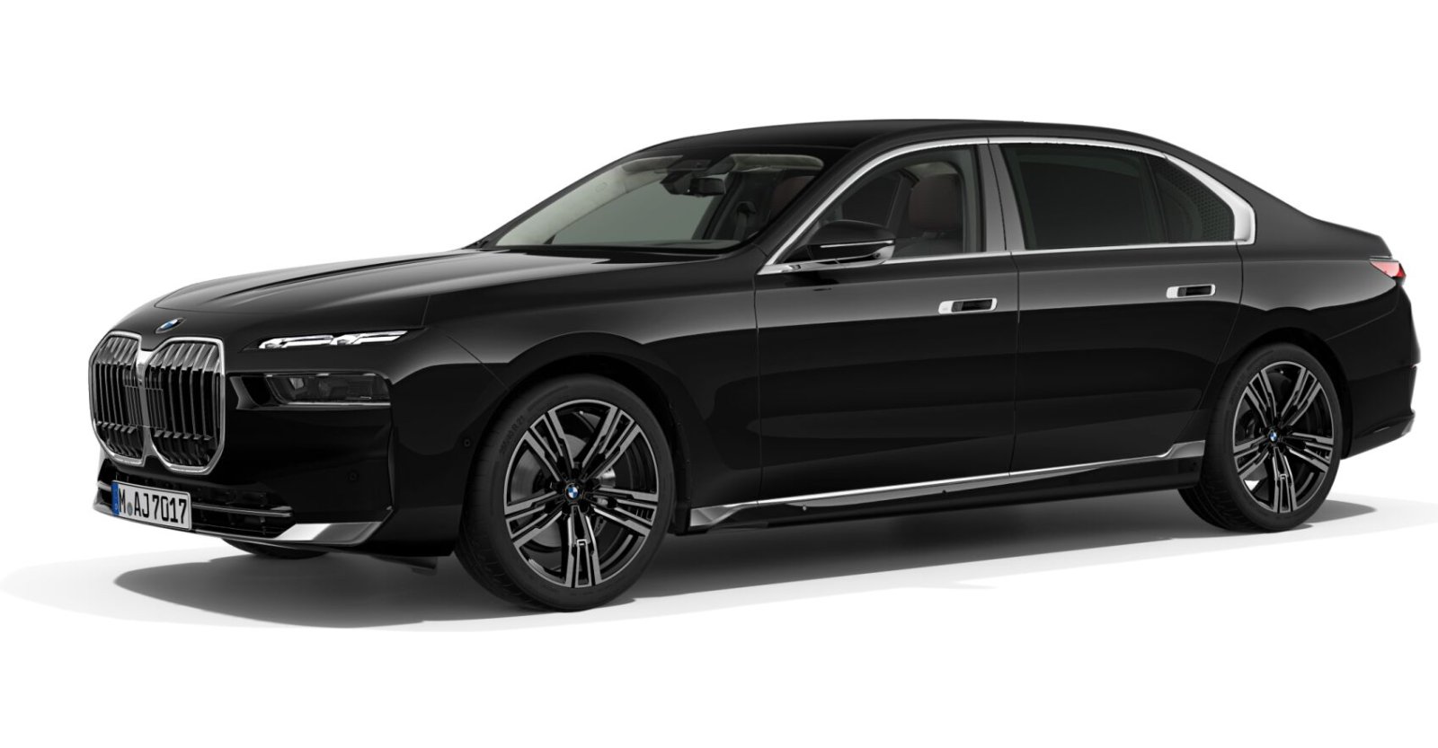 BMW BMW 7er in Schwarz von vorne BMW BMW 7er in Schwarz von vorne