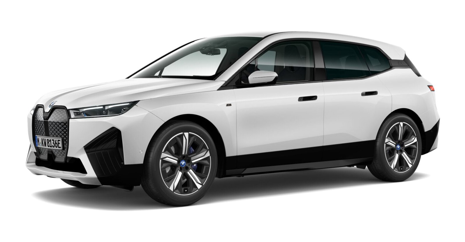 BMW BMW I in Weiß von vorne BMW BMW I in Weiß von vorne