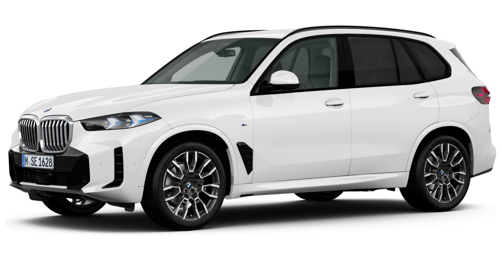 BMW X5 xDrive30d in Weiß von vorne