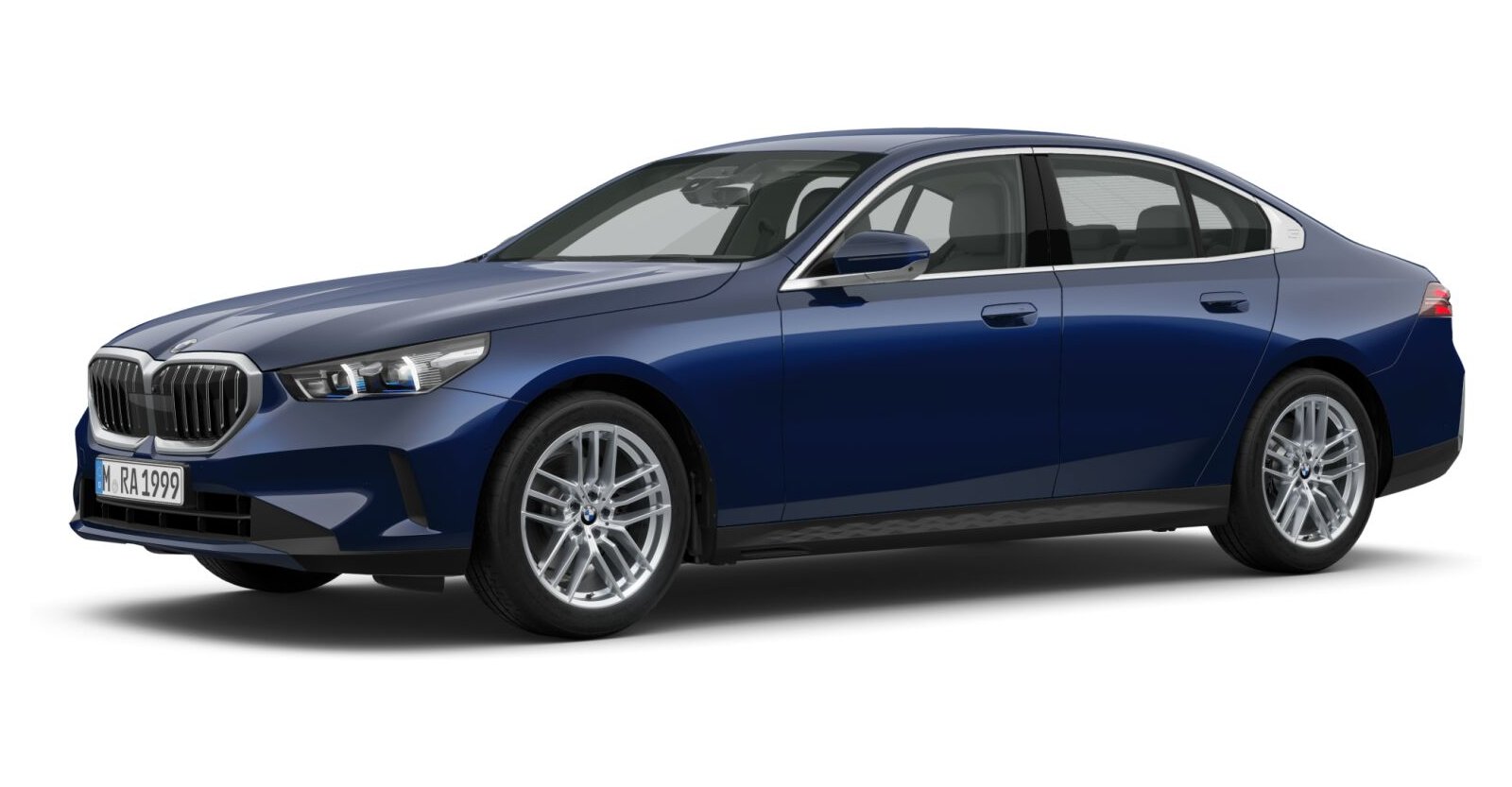 BMW BMW 5er in Blau von vorne