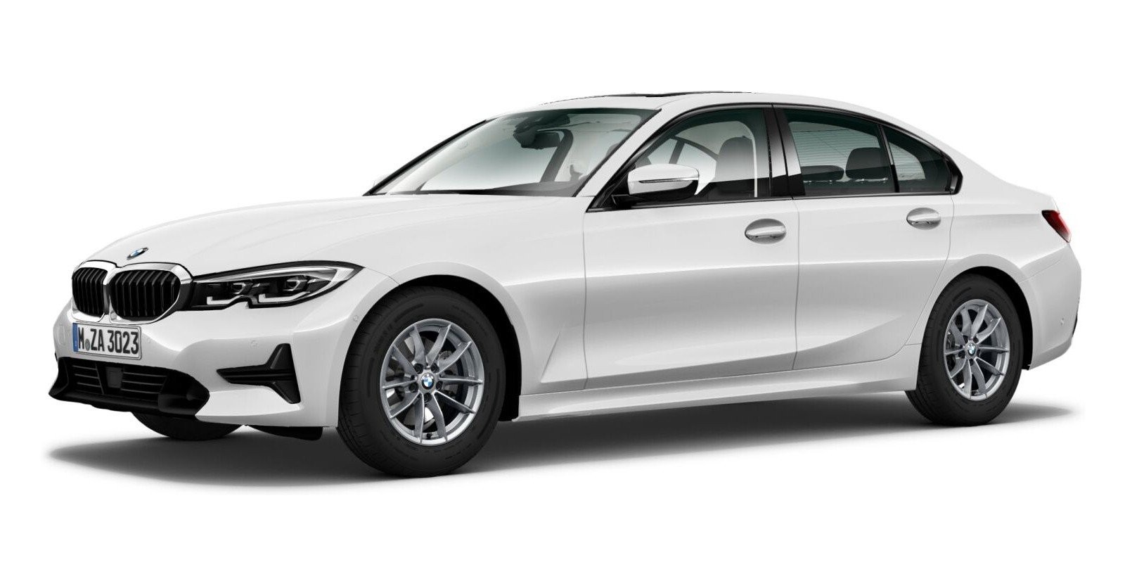 BMW BMW 3er in Weiß von vorne BMW BMW 3er in Weiß von vorne